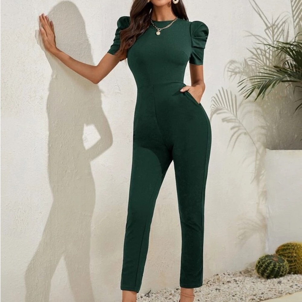 Elegant Green Jumpsuit